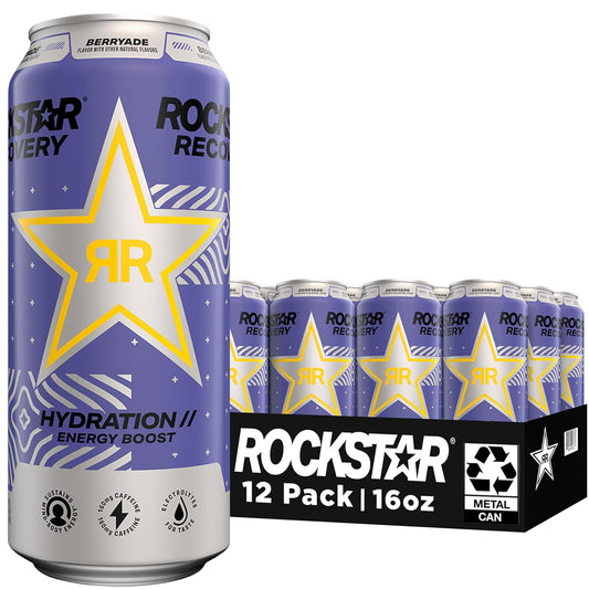 Rockstar Recovery Energy Drink – Non-Carbonated Hydration with Electrolytes