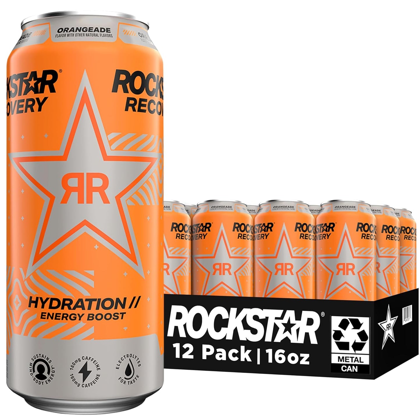 Rockstar Recovery Energy Drink – Non-Carbonated Hydration with Electrolytes