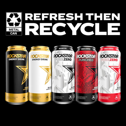 Rockstar® Sugar Free Energy Drink – 16 fl oz (12 Pack)