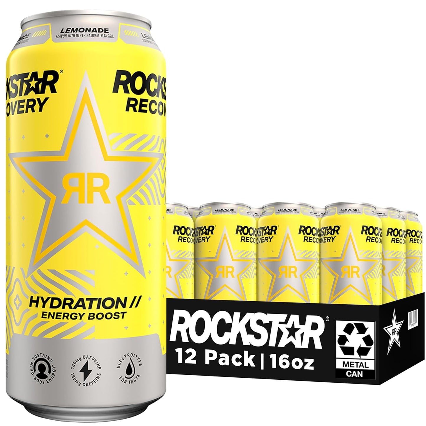 Rockstar Recovery Energy Drink – Non-Carbonated Hydration with Electrolytes