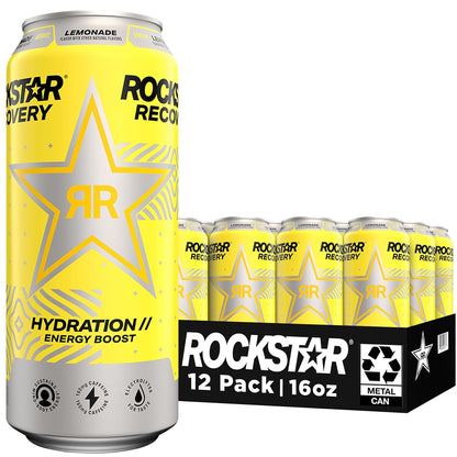 Rockstar Recovery Energy Drink – Non-Carbonated Hydration with Electrolytes