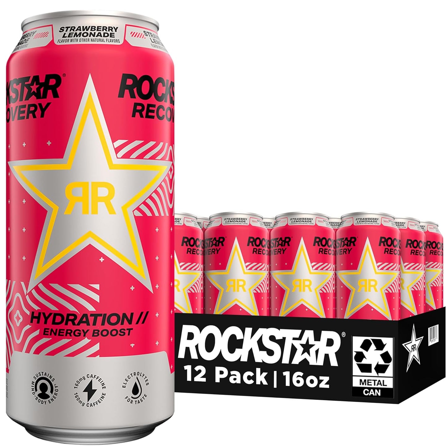 Rockstar Recovery Energy Drink – Non-Carbonated Hydration with Electrolytes