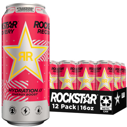 Rockstar Recovery Energy Drink – Non-Carbonated Hydration with Electrolytes