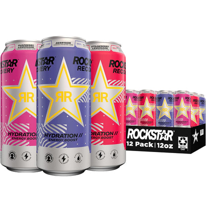 Rockstar Recovery Energy Drink – Non-Carbonated Hydration with Electrolytes