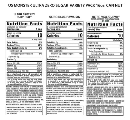Monster Energy Ultra Variety Pack – Zero Sugar, Full Flavor Energy Drink (15 Pack)