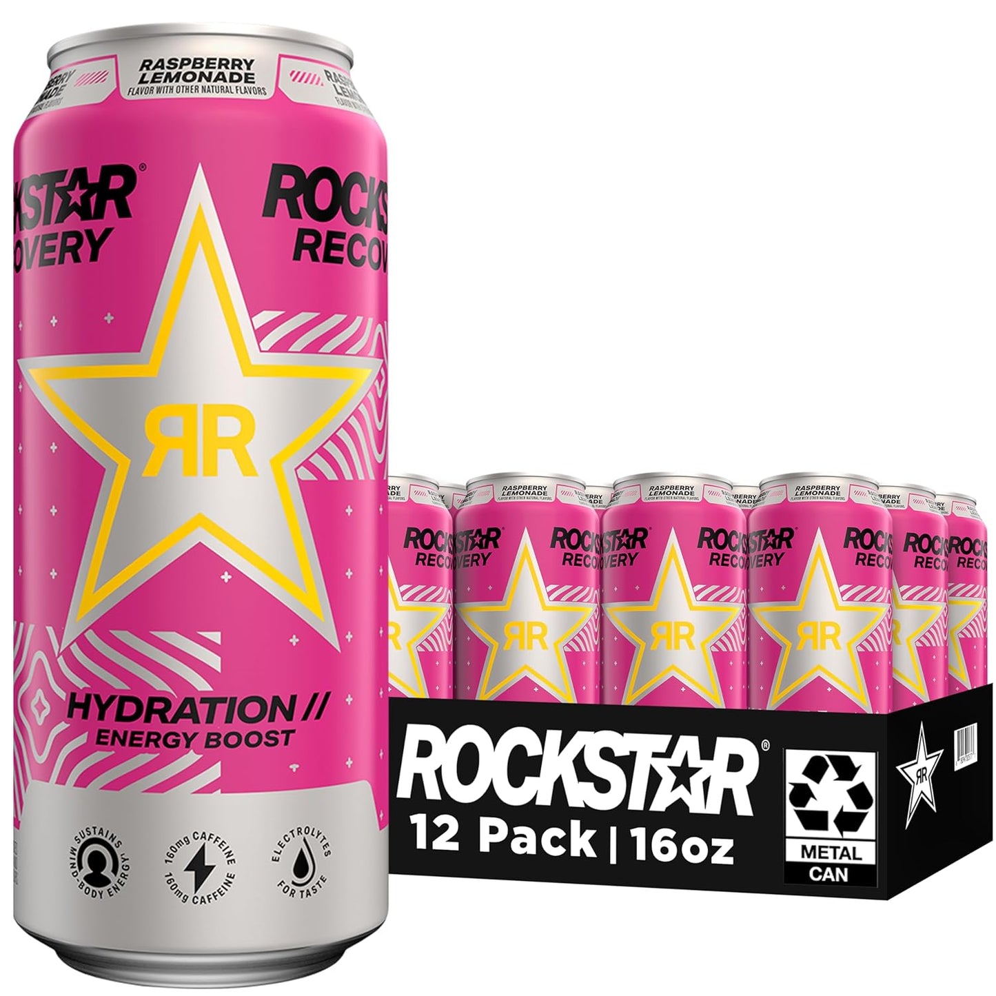 Rockstar Recovery Energy Drink – Non-Carbonated Hydration with Electrolytes