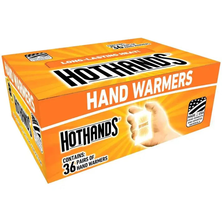 Air-Activated Hand Warmers – Quick Heat, Up to 8 Hours, 36 Pairs, TSA Approved