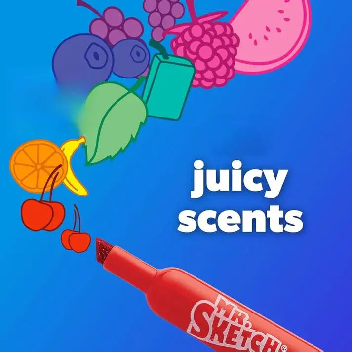 Mr. Sketch Scented Markers – 22 Vibrant Colors, Non-Toxic, Chisel Tip, Kids Art Supplies