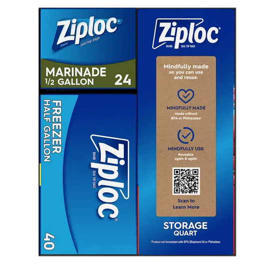 Ziploc Meal Prep Variety Pack, 134 Count