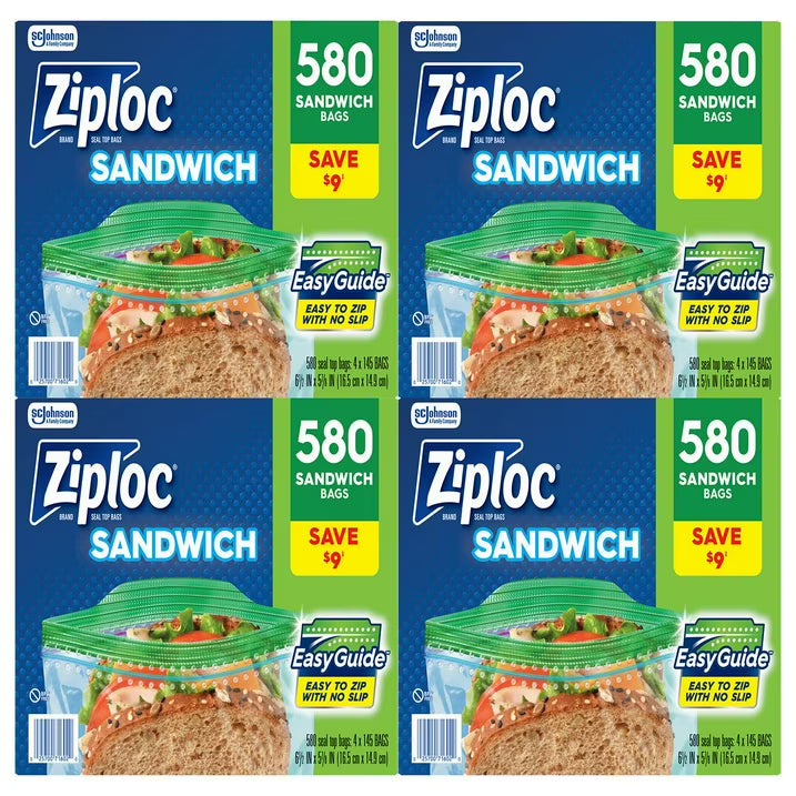 Ziploc Easy Open Tab Sandwich Bags, 580 ct.