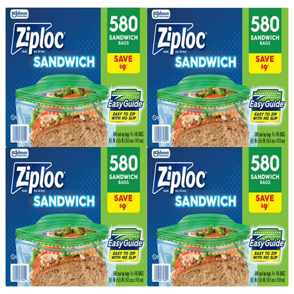 Ziploc Easy Open Tab Sandwich Bags, 580 ct.