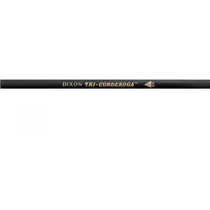 Dixon Ticonderoga Tri-Conderoga Pencils – 6-Pack Soft Grip #2 Pencils with Sharpener