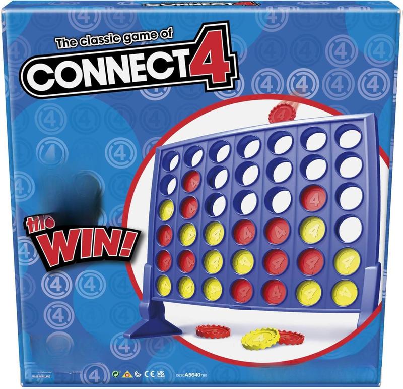 Connect 4 Classic Grid – Strategy Board Game for Kids & Families, Ages 6+