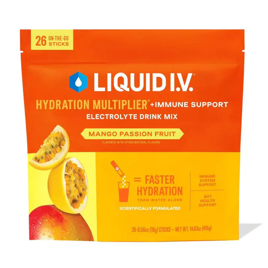 Liquid I.V. Hydration Multiplier + Immune Support – Mango Passion Fruit, Electrolyte Drink Mix