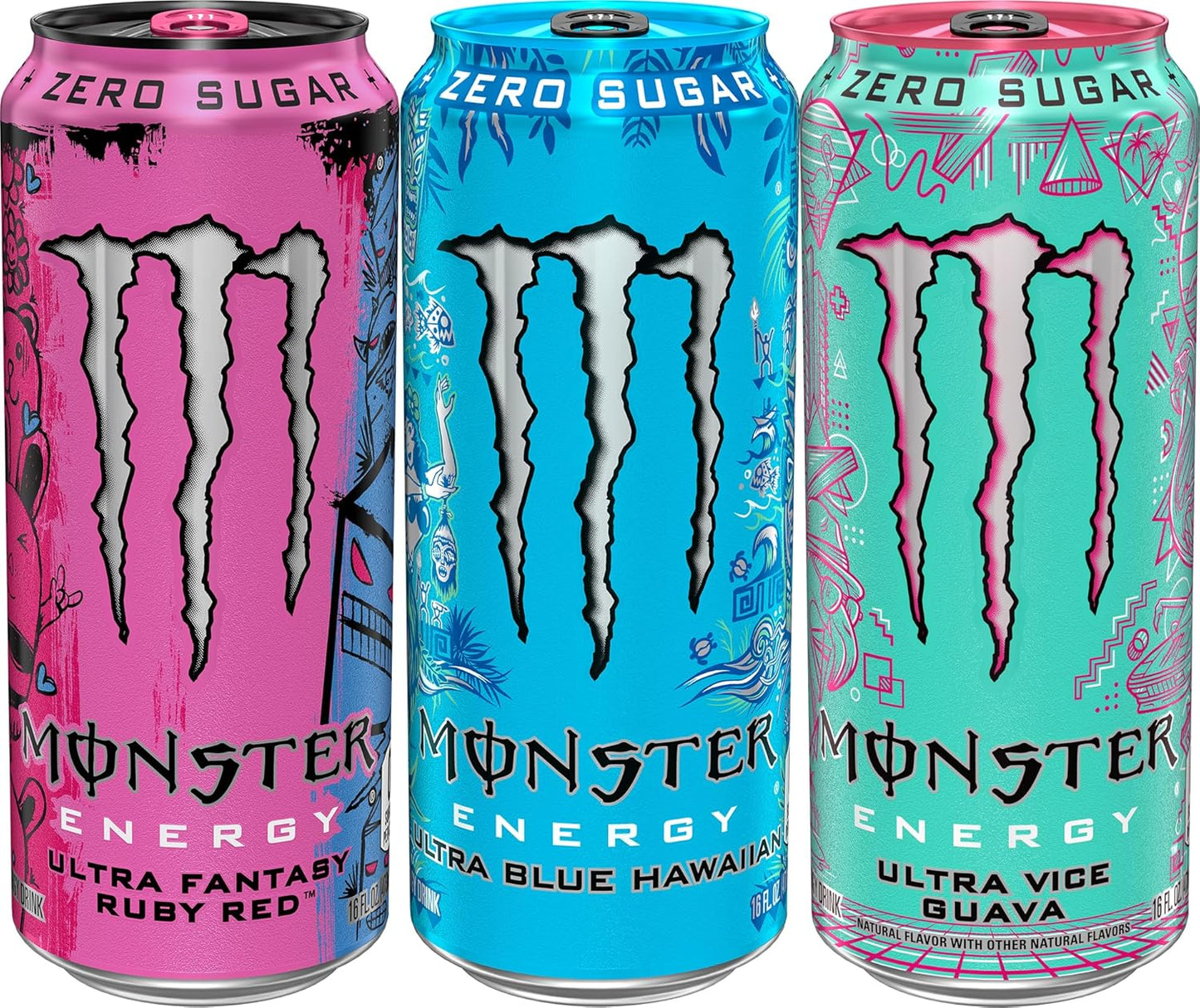 Monster Energy Ultra Variety Pack – Zero Sugar, Full Flavor Energy Drink (15 Pack)