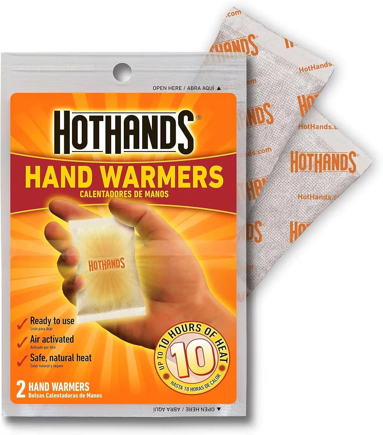 HotHands Hand Warmers – 10-Hour Natural Air-Activated Warm Packs (40 Pair)