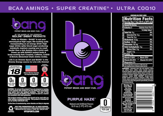 Bang Energy Drink Purple Haze – 12 Pack