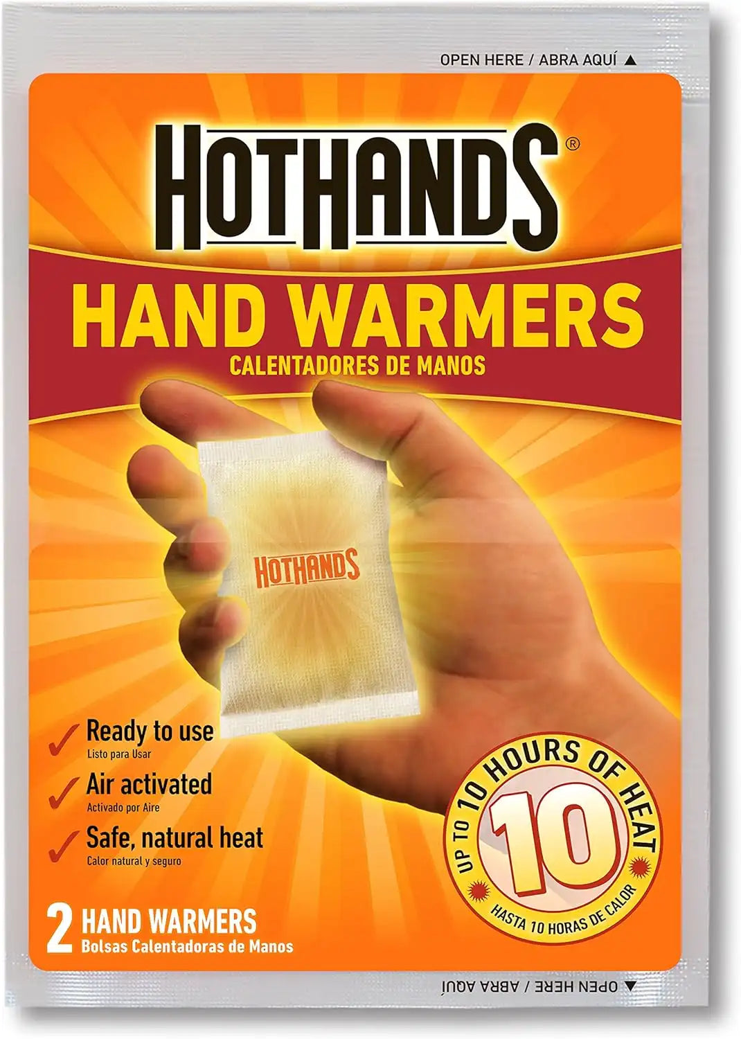 HotHands Hand Warmers – 10-Hour Natural Air-Activated Warm Packs (40 Pair)