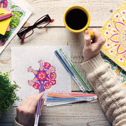 Pilot FriXion ColorSticks Erasable Gel Pens – 10 Pack, Assorted Colors, 0.7mm Fine Tip