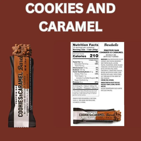 BareBells Protein Bars – 9 Assorted Flavours Variety Pack