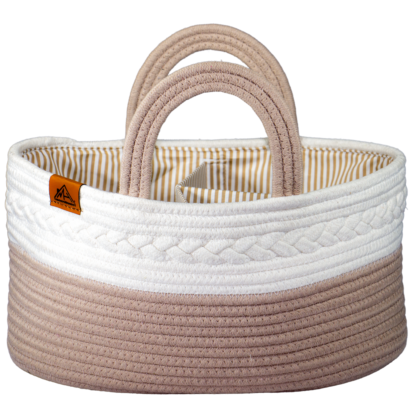 Mojoo House Diaper Caddy - BROWN