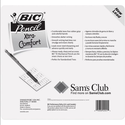 BIC Matic Grip Mechanical Pencil, HB #2, 0.7mm, 32 Pencils