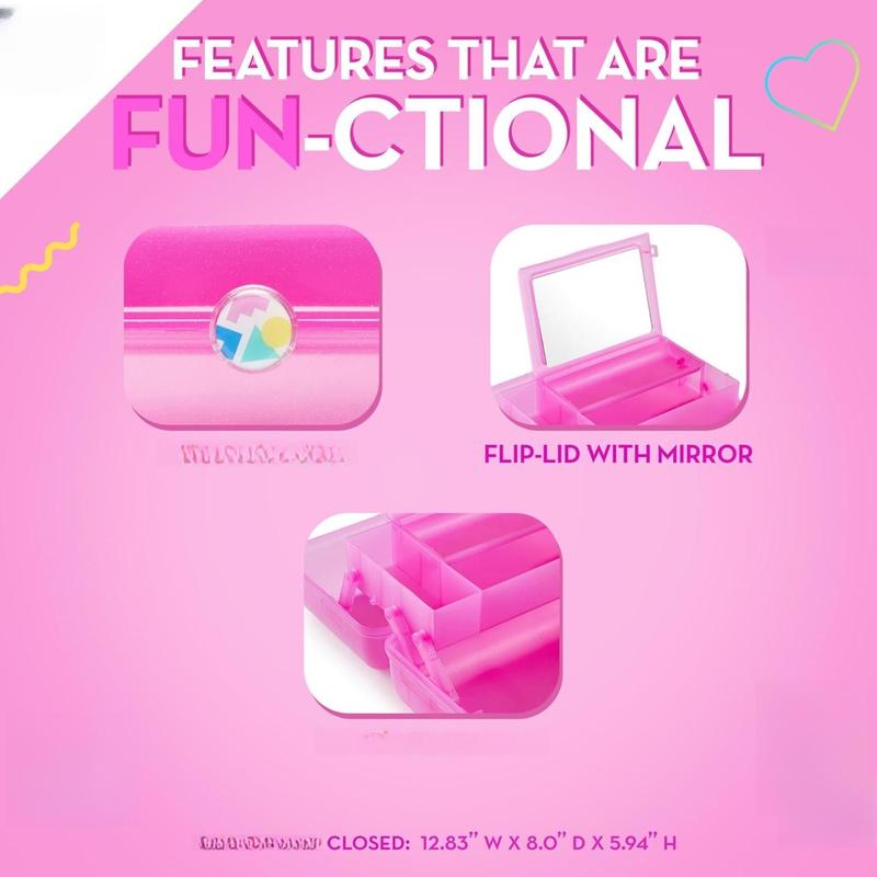 Caboodles On-The-Go Girl - Hot Pink Jelly Sparkle