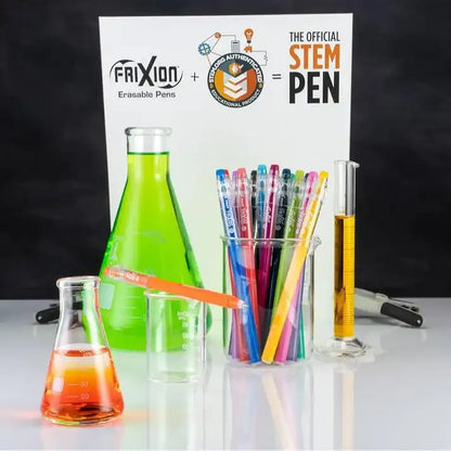 Pilot FriXion ColorSticks Erasable Gel Pens – 10 Pack, Assorted Colors, 0.7mm Fine Tip