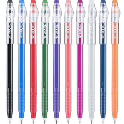 Pilot FriXion ColorSticks Erasable Gel Pens – 10 Pack, Assorted Colors, 0.7mm Fine Tip