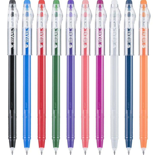 Pilot FriXion ColorSticks Erasable Gel Pens – 10 Pack, Assorted Colors, 0.7mm Fine Tip