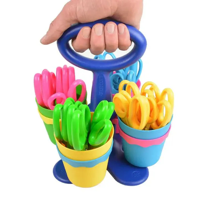 Westcott 95pc Classroom Essentials Set – 24 Kids’ Scissors with Anti-Microbial Protection