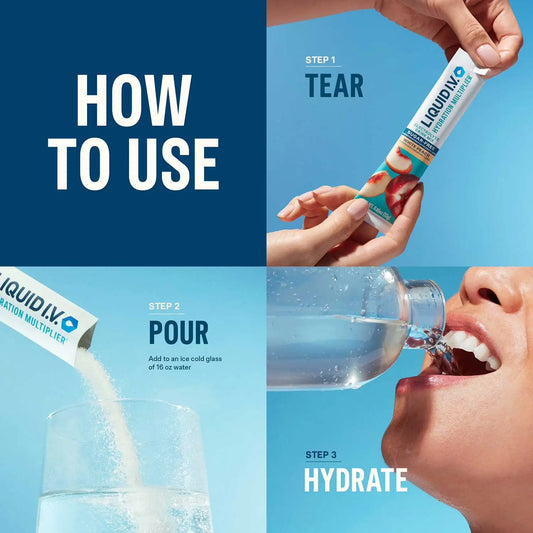 Liquid I.V. Hydration Multiplier Sugar-Free White Peach – Smart Electrolyte Drink Mix