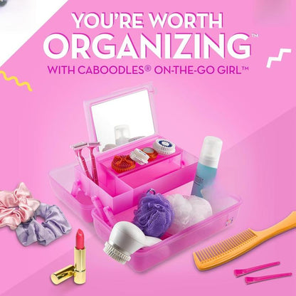 Caboodles On-The-Go Girl - Hot Pink Jelly Sparkle