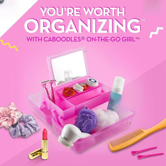 Caboodles On-The-Go Girl - Hot Pink Jelly Sparkle