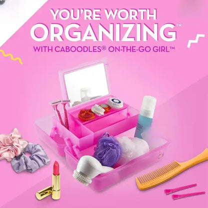 Caboodles On-The-Go Girl - Hot Pink Jelly Sparkle