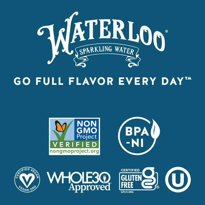Waterloo Tropical Fruit Sparkling Water – Naturally Flavored Zero-Calorie Beverage (12 Pack)