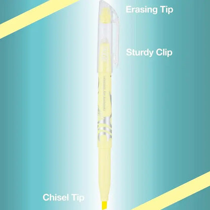 FriXion Light Pastel Erasable Highlighters with Erasing Tip & Sturdy Clip Chisel Tip Tub of 36 Assorted Colors