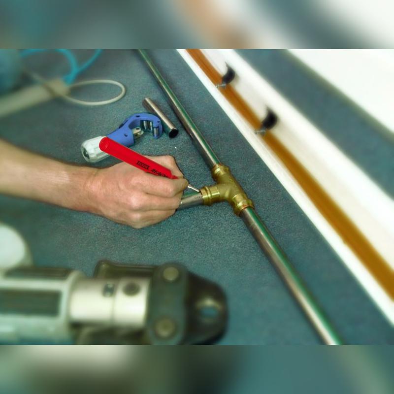 DIXON Industrial REACH- Deep Hole Permanent Marker, Black, 6-Count