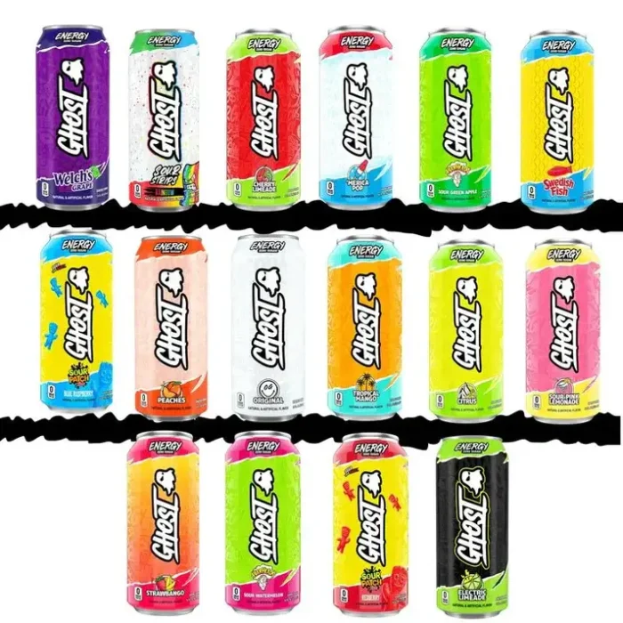 Ghost Energy Drink 16oz Variety Pack 6 Cans Feel Good