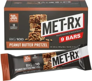 MET-Rx Big 100 Protein Bars 32g Meal Replacement 9 Pack