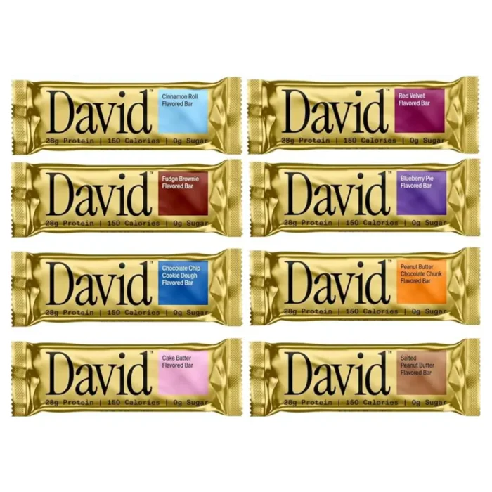 David High Protein Bars 28g Protein Variety Pack 8 Bars