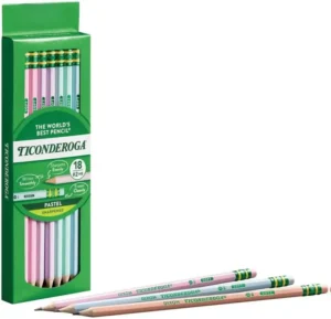 Ticonderoga Pastel #2 HB Pencils Pre-Sharpened 18 Pack - view 3