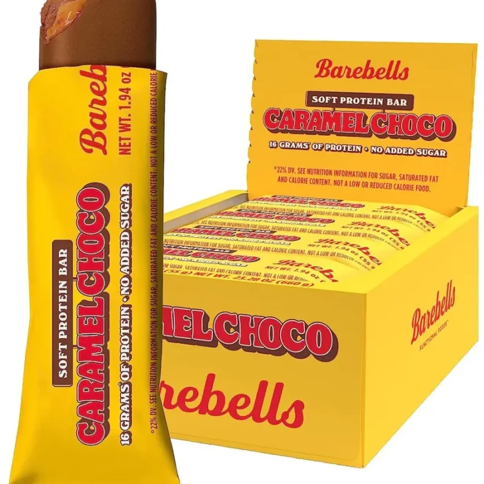 Barebells Soft Caramel Choco Protein Bars, 16g Protein, 2g Sugar, 12 Count