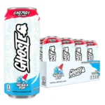 GHOST Energy Drink, 'Merica Pop Flavor, 200mg Caffeine, Zero Sugar, 16 oz Cans, 12-Pack