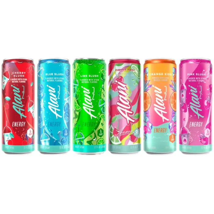 Alani Nu Energy Drink 6-Flavor Variety Pack, Sugar-Free, 200mg Caffeine, 12 fl oz Cans, 12 Count