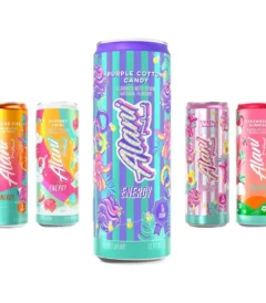 Alani Nu Energy Drink Variety Pack, Purple Cotton Candy, Cotton Candy, Orange Kiss, Strawberry Sunrise, Sherbet Swirl, 12 fl