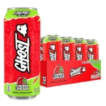 GHOST Energy Drink, Cherry Limeade Flavor, 200mg Caffeine, Zero Sugar, 16 oz Cans, 12-Pack