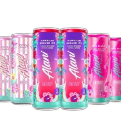 Alani Nu Energy Drink Variety Pack, Cotton Candy, Hawaiian Shaved Ice, Pink Slush, 200mg Caffeine, 12 fl oz Cans, 6 Count