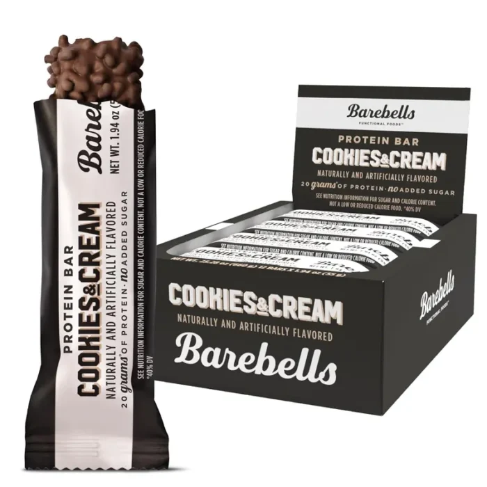 Barebells Milk Protein Bars, Cookies & Cream, 20g Protein, 1g Sugar, 12 Count