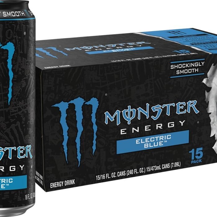 Monster Energy Electric Blue Energy Drink, 16 fl oz Cans, 15-Pack